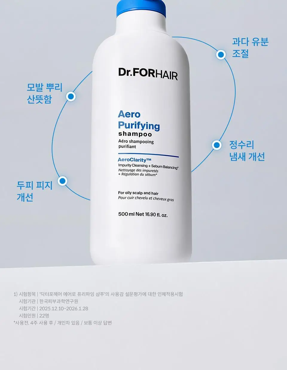 [NEW] 닥터포헤어 에어로 퓨리파잉 샴푸 500ml 상세페이지 6